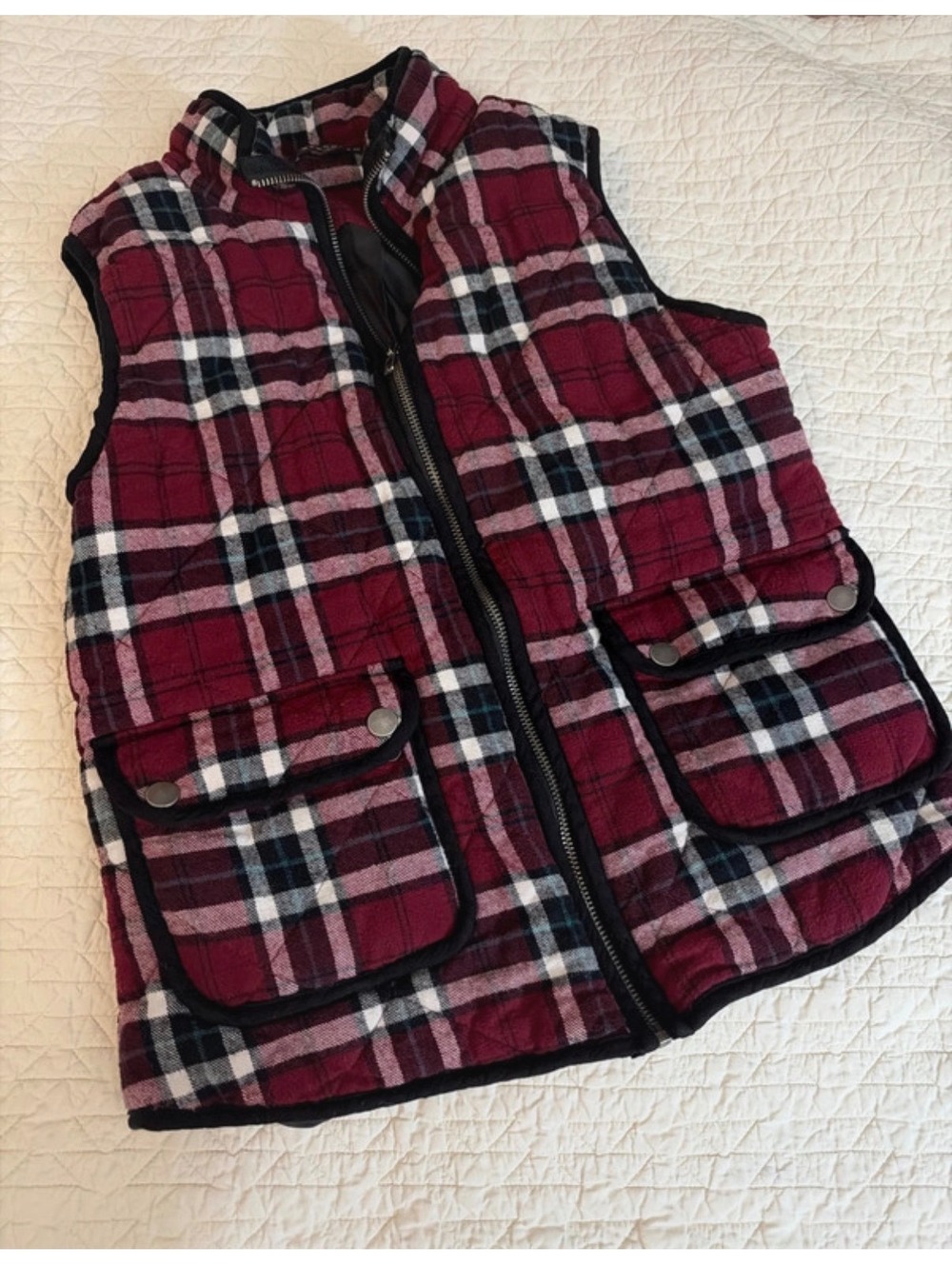 Fall Plaid Vest